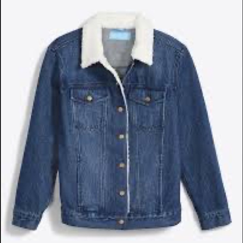 🤍💙Draper James shearling denim jacket. NWOT. 3X.💙🤍